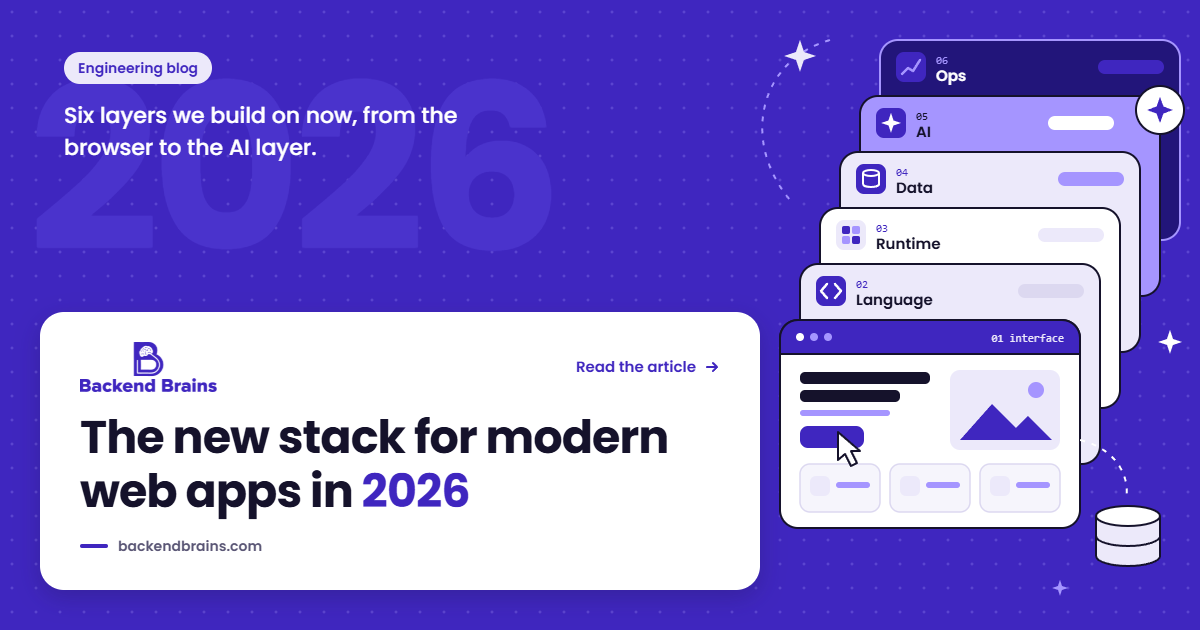The New Stack for Modern Web Apps in 2026